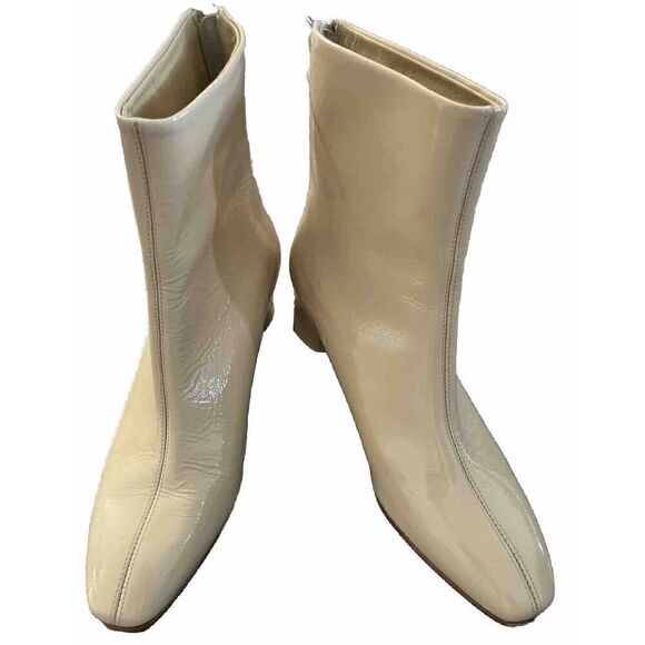 AEYDE Patent Leather Mel Ankle Boots in Neutral size   40EU US 10 - Picture 4 of 5